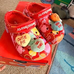 Sweetheart CROCS Kids Slippers - Red and Multicolor